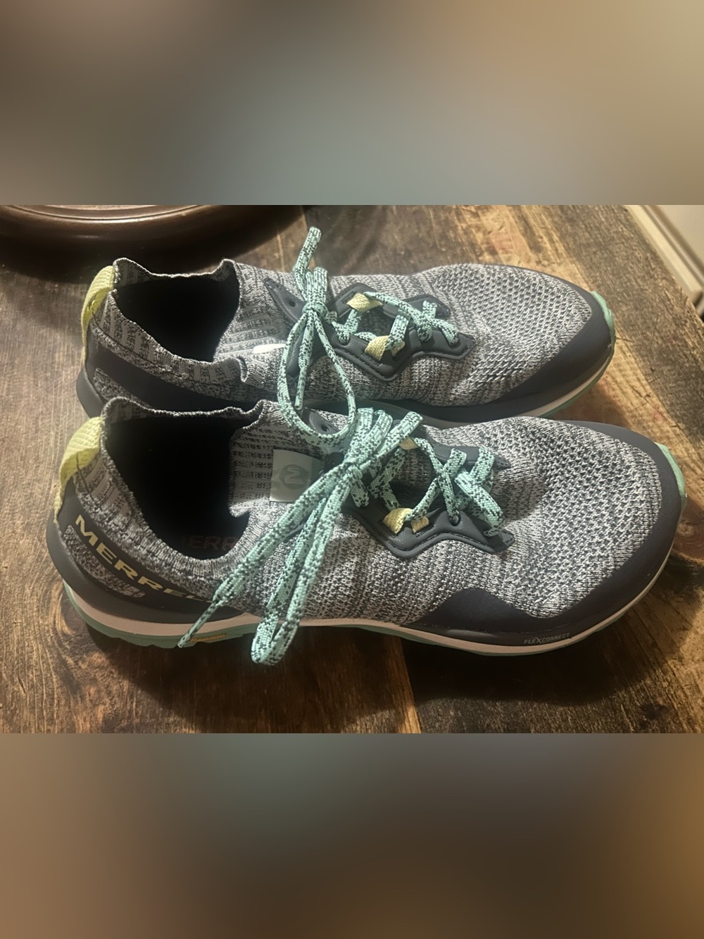 Merrell Running Shoes Women's Mag-9 High Rise Gray Blue Vibram Size 9